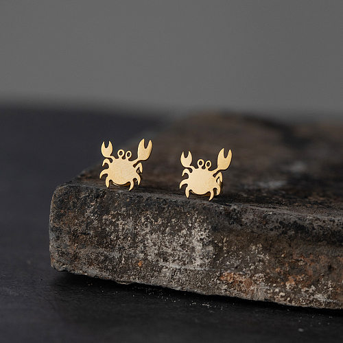 Fashion Glossy Crab Alloy Earrings Wholesale