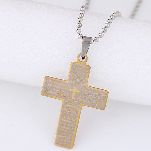 Fashion Stainless Steel  Cross Necklace