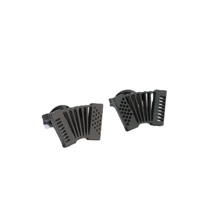 Simple Style Accordion Stainless Steel Ear Studs Plating No Inlaid Stainless Steel  Earrings
