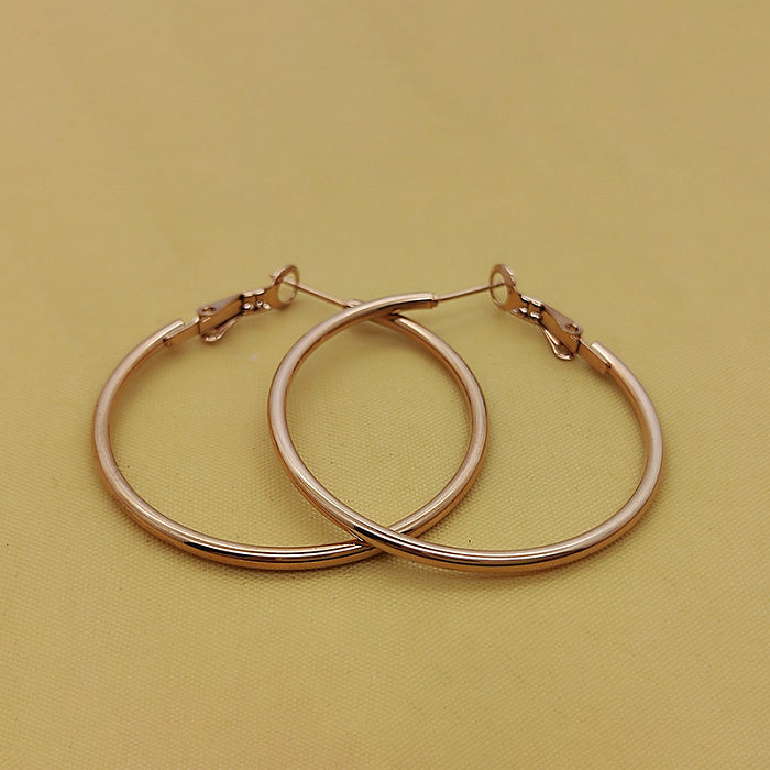 Simple Style Geometric Stainless Steel  Plating Earrings 1 Pair