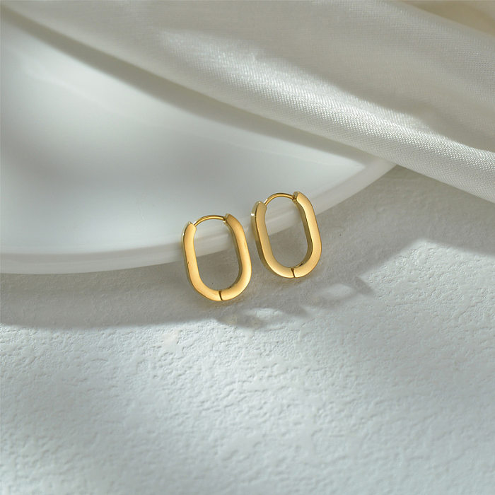 Han Dongdaemun Dignified Hollow Oval Earrings Female Cross-Border Ear Ring Niche Design Stylish Ear Pin Ear Rings Tide