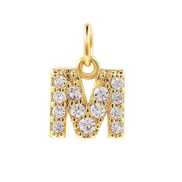 Collar chapado en oro de 18 quilates con revestimiento de acero inoxidable con letras bohemias