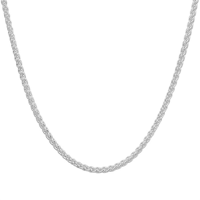 Einfache Halskette mit geometrischer Edelstahlbeschichtung, 1 Stück