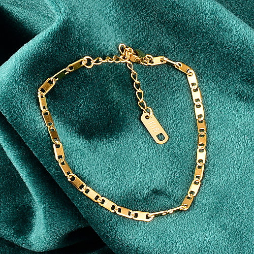 Joyería al por mayor joyería de pulsera de diseño corto de cadena simple