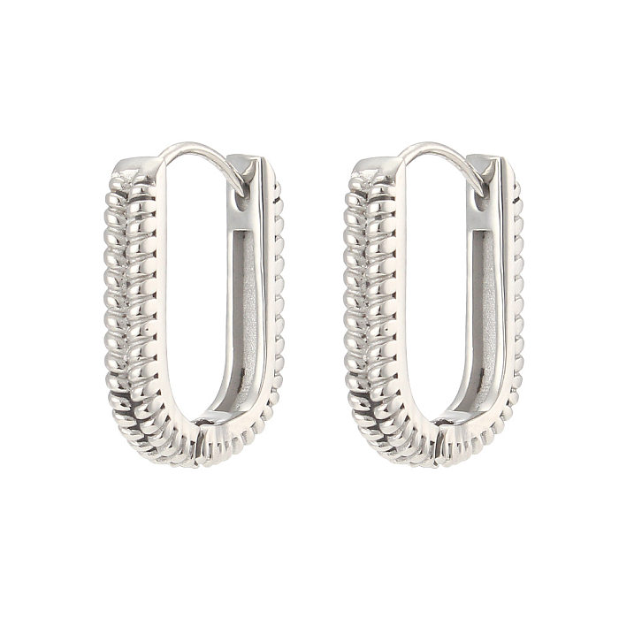 Fashion Geometric Stainless Steel  Earrings Plating Stainless Steel  Earrings