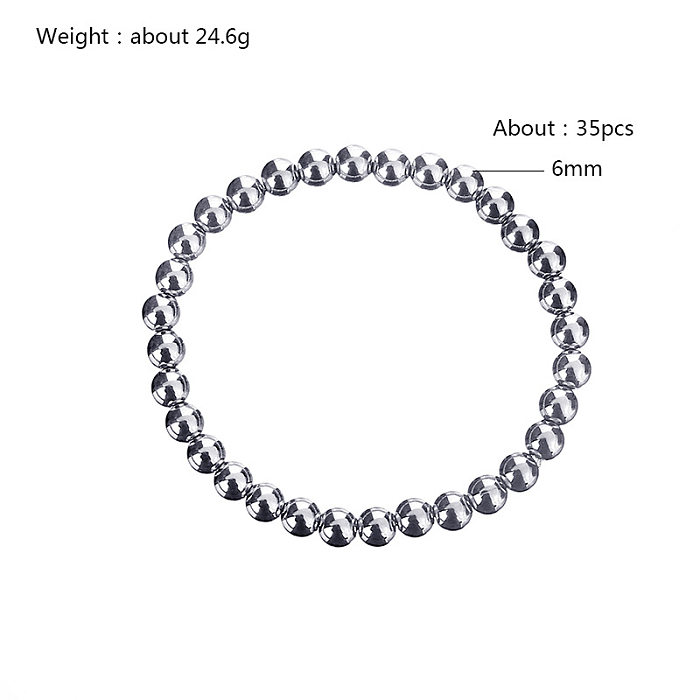Fashion Geometric Stainless Steel Polishing Bracelets 1 Piece