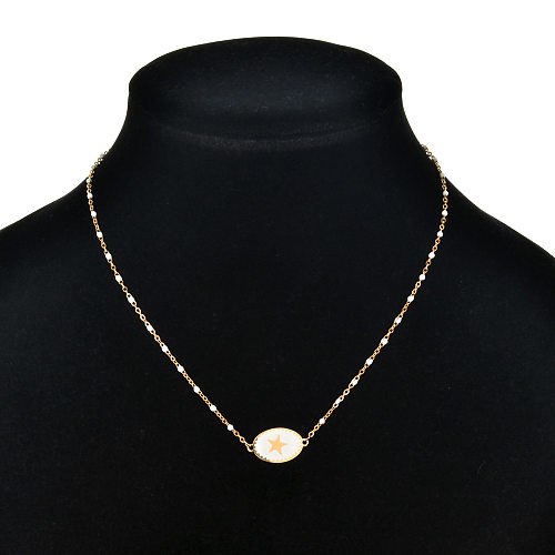 Casual Star Stainless Steel  Alloy Plating Pendant Necklace