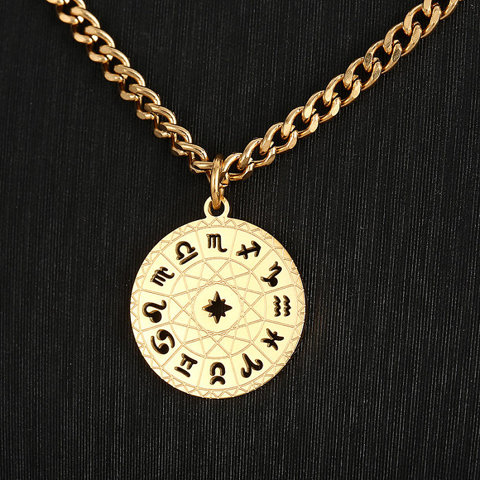 Modern Style Constellation Stainless Steel  Stainless Steel Plating 18K Gold Plated Layered Necklaces