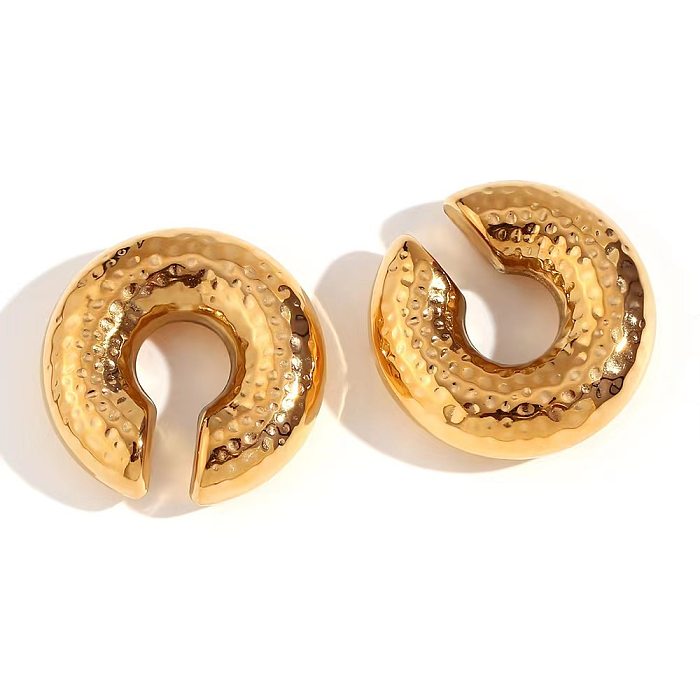 1 Piece Simple Style Roman Style Geometric Solid Color Plating Stainless Steel  Ear Cuffs