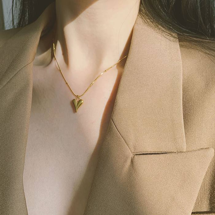 Fresh Love Gold Necklace Luxury Niche Simple Fashion Collarbone Chain