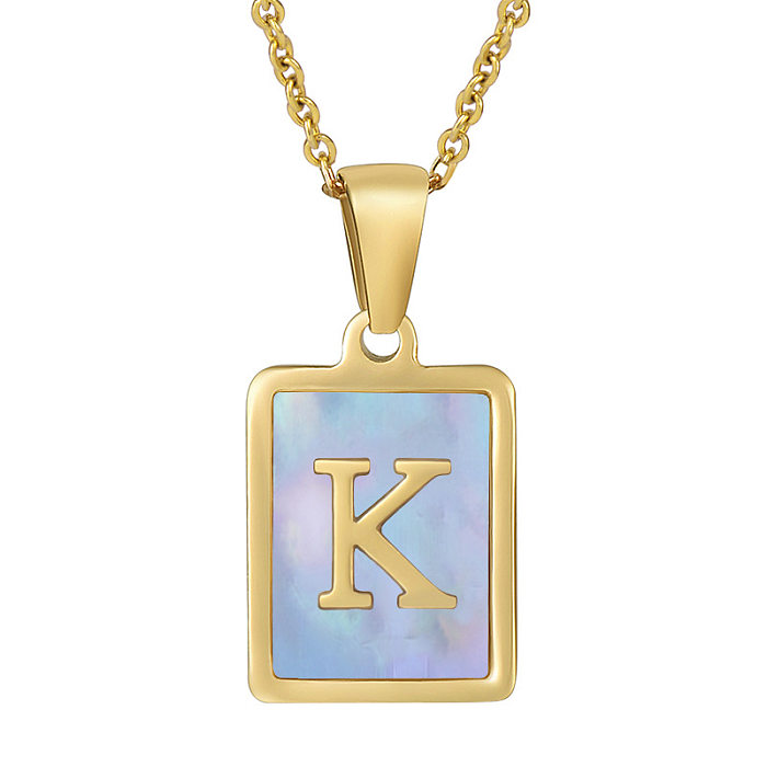 Fashion Letter Stainless Steel Necklace Stainless Steel  Necklaces