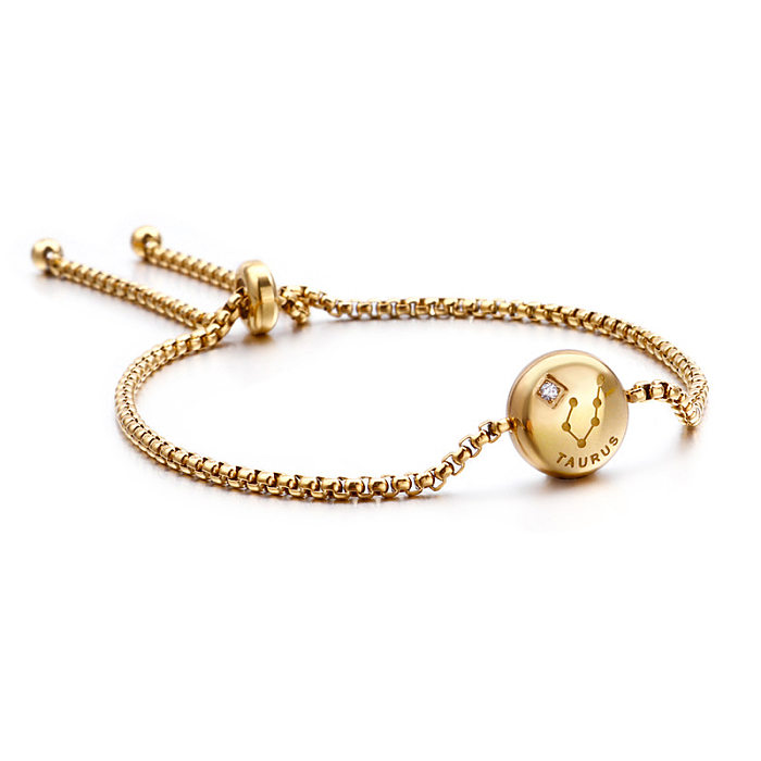 Stainless Steel Constellation Korean Style Adjustable Bracelet Jewelry Wholesale jewelry
