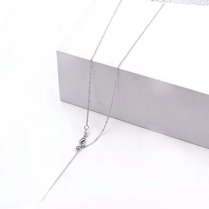 Modische geometrische Halskette aus Edelstahl