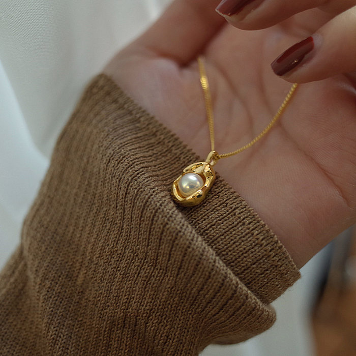 Sweet Heart Shape Stainless Steel Artificial Gemstones Zircon Pendant Necklace In Bulk