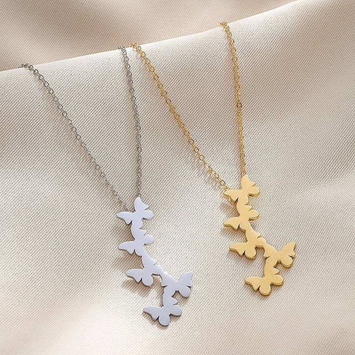 Fashion Butterfly Stainless Steel  Necklace Stainless Steel  Necklaces