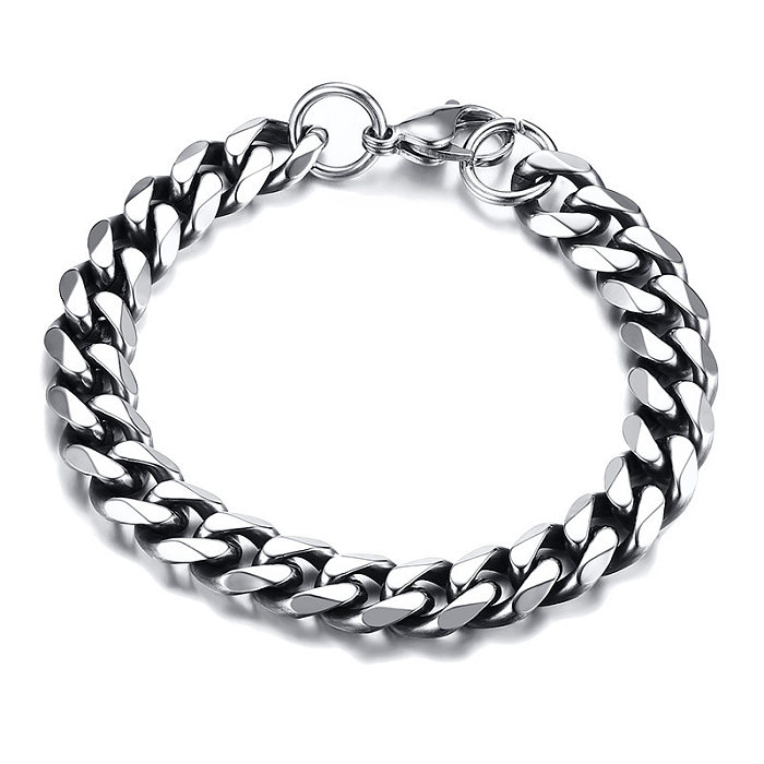Basic Geometric Titanium Steel Bracelets Plating Stainless Steel Bracelets