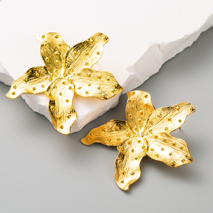 1 Pair Exaggerated Artistic Starfish Plating Alloy Stainless Steel Gold Plated Silver Plated Ear Studs