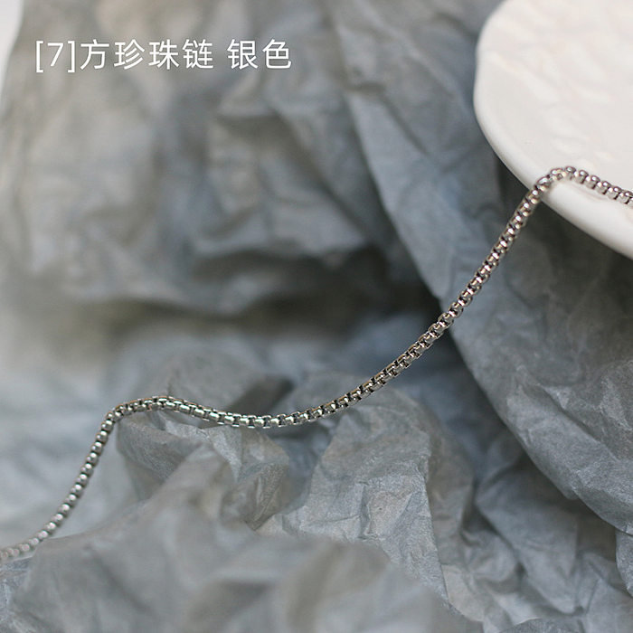 Bijoux en gros chaîne torsadée collier en acier inoxydable bijoux