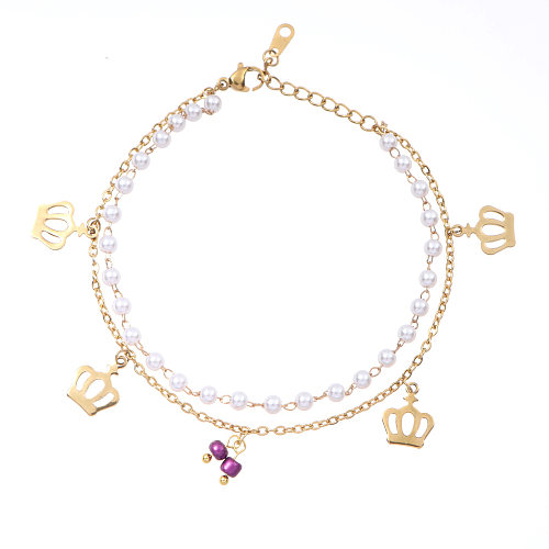 Modern Style Star Heart Shape Butterfly Stainless Steel Plating 18K Gold Plated Bracelets