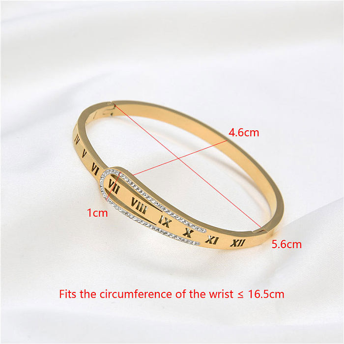 Casual Solid Color Stainless Steel Bangle In Bulk