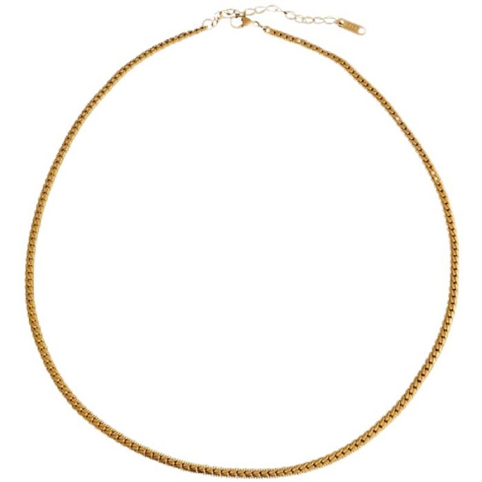 Damen-Halskette in U-Form mit Edelstahlbeschichtung, 1 Stück