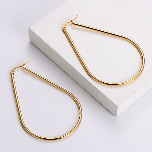 AML Stainless Steel Jewelry Simple Korean Version Of The Ear Line  Cross-border Models
