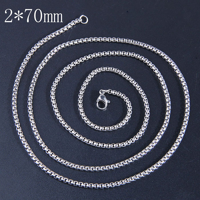 Simple Style Geometric Stainless Steel  Necklace Plating Stainless Steel  Necklaces 1 Piece