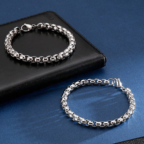 Fashion Solid Color Titanium Steel Bracelets 1 Piece