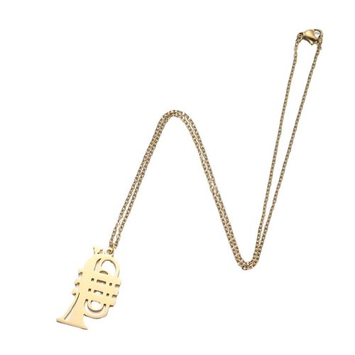 Fashion Geometric Stainless Steel  Plating Pendant Necklace