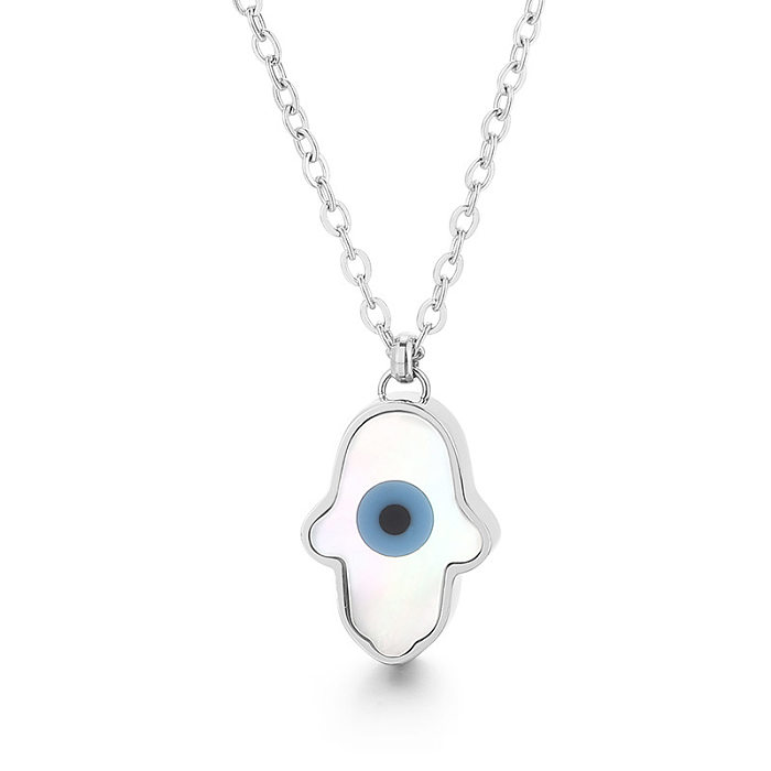 Großhandel Mode Edelstahl Devil Eyes Halskette Schmuck