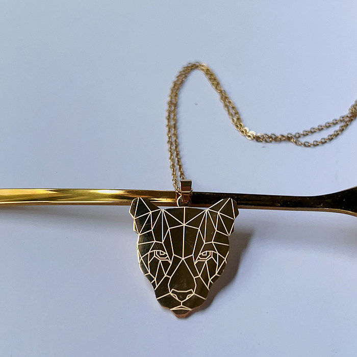 Niedliche, rockige, klassische Tier-Schmetterlings-Anhänger-Halskette aus Edelstahl mit 14-Karat-Vergoldung in großen Mengen