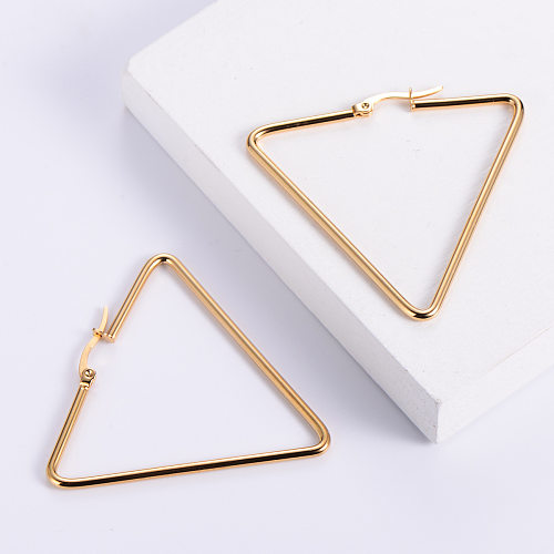 Stainless Steel Triangle Fashion Earrings Wholesale Jewelry jewelry