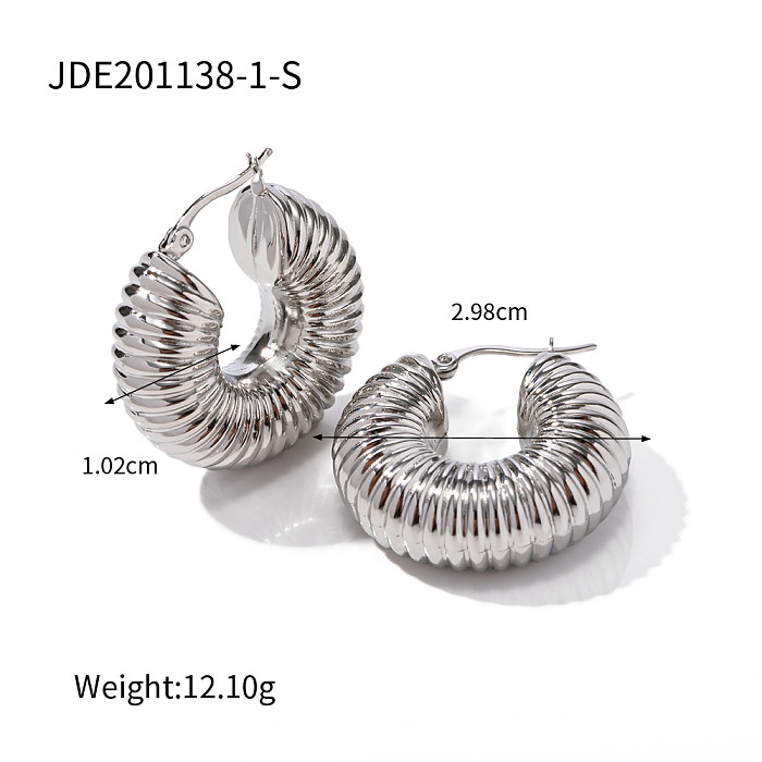 1 Pair IG Style Geometric Plating Stainless Steel  Earrings