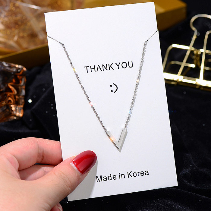 Vintage Style Doll Constellation Crown Stainless Steel Tassel Plating Pendant Necklace