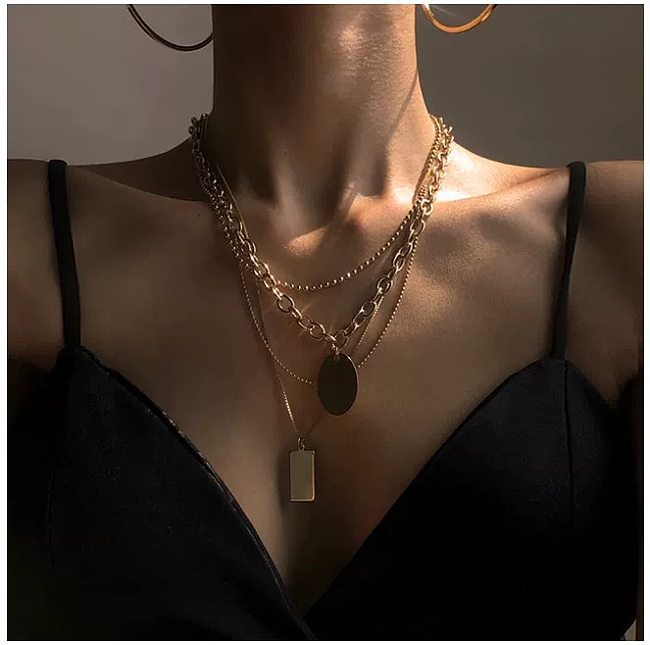 Stainless Steel Multi-layered Necklace