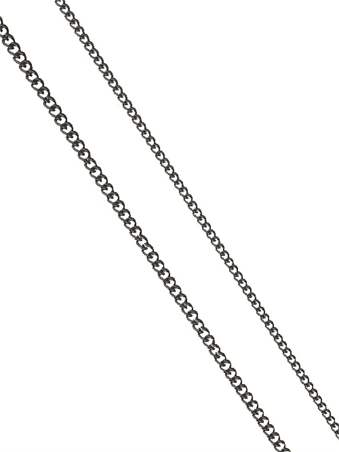 Klassische Halskette aus einfarbigem Edelstahl