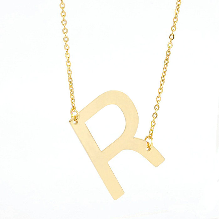 1 Piece Fashion Letter Stainless Steel  Plating Necklace