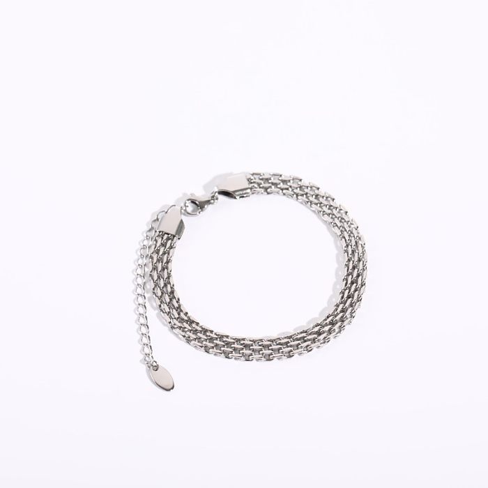 Stainless Steel Retro Style Mesh Belt Wide Bracelet Wholesale Jewelry jewelry