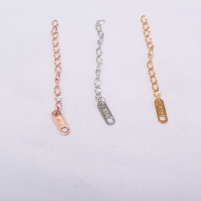 Fashion Geometric Extension Chain Stainless Steel Necklace Wholesale