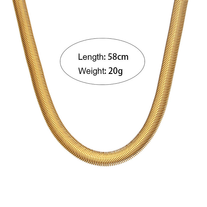 Vintage Style Geometric Stainless Steel  Necklace Plating Stainless Steel  Necklaces