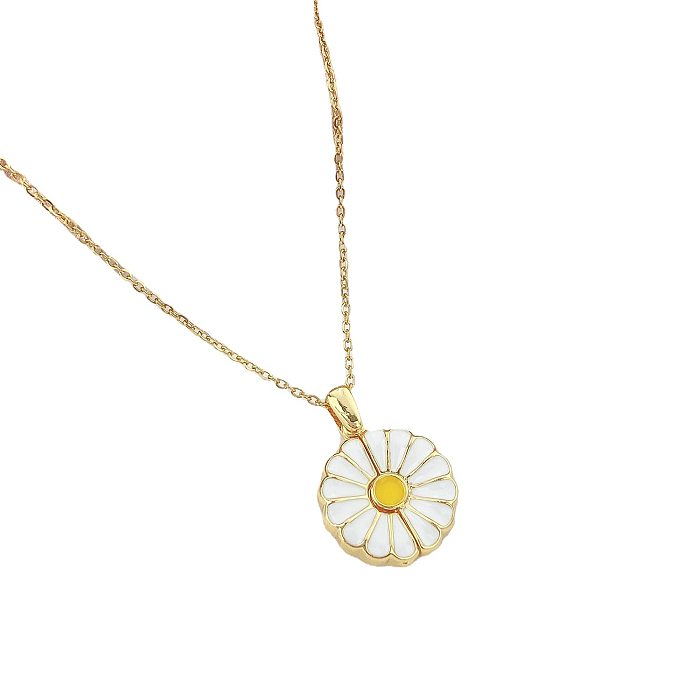 Collier pendentif élégant en forme de cœur papillon en acier inoxydable, incrustation de perles artificielles en Zircon