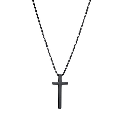 Collier pendentif croix européenne et américaine, vente en gros de bijoux