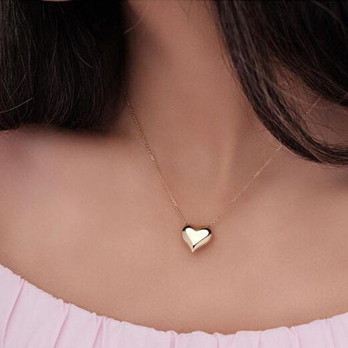 Wholesale Simple Heart Stainless Steel  Necklace jewelry