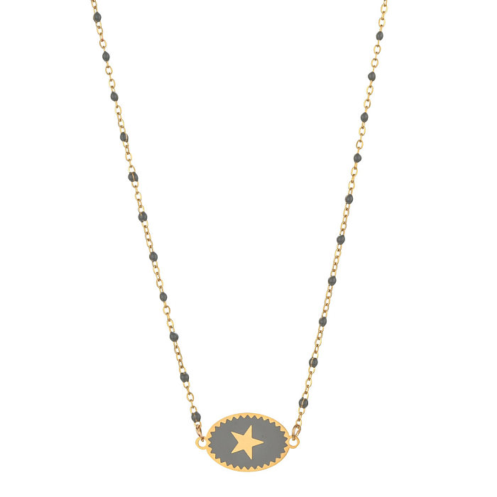 Casual Star Stainless Steel  Alloy Plating Pendant Necklace