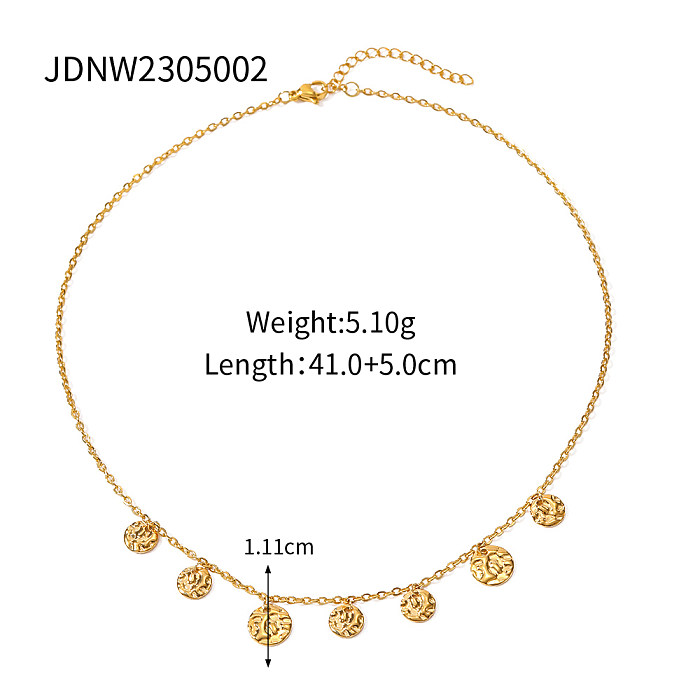 IG Style Tassel Stainless Steel  Plating 18K Gold Plated Necklace