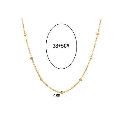 IG Style Simple Style Solid Color Stainless Steel Plating Necklace
