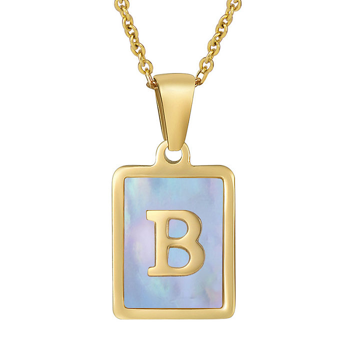 Fashion Letter Stainless Steel Necklace Stainless Steel  Necklaces