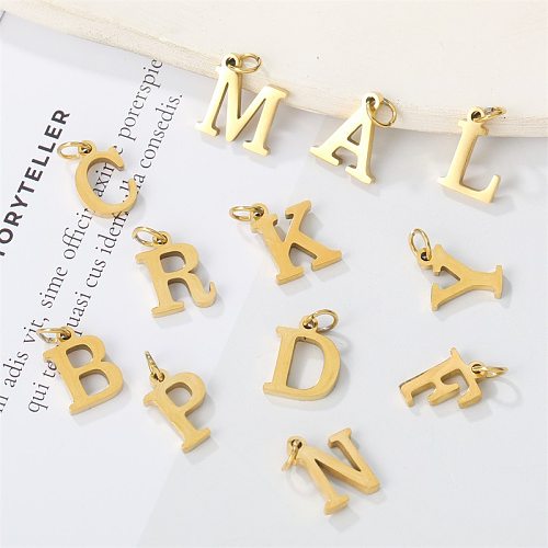 Fashion Letter Stainless Steel Gold Plated Necklace