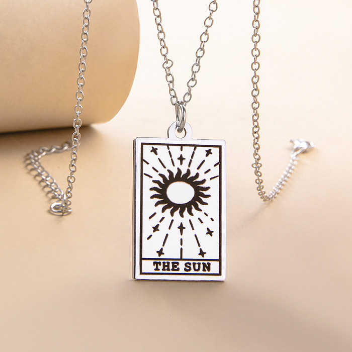 Stainless Steel  Tarot Necklace