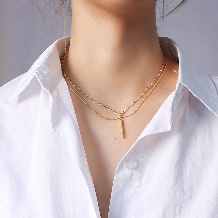 Simple  Multi-layered Necklace